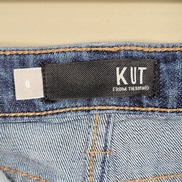 Kut From the Kloth Catherine Boyfriend Jeans Sz 0 - Picture 6 of 9
